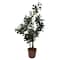 American Art Decor 5ft Artificial Pea Tree in Cement Pot Faux Plant